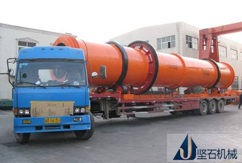 廣西玉林客戶滾筒烘干機發往現場